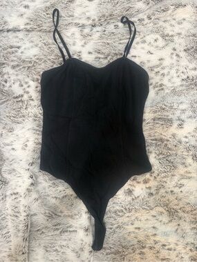 Open Edit Black Body Suit